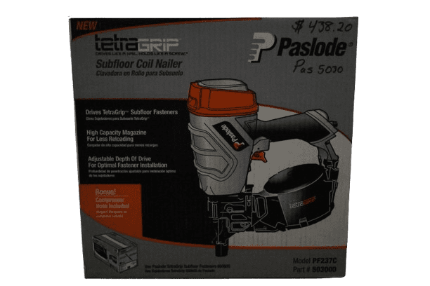 Paslode Tetragrip Subfloor Nailer for sale by Spearfish Building Supply in Spearfish, SD.