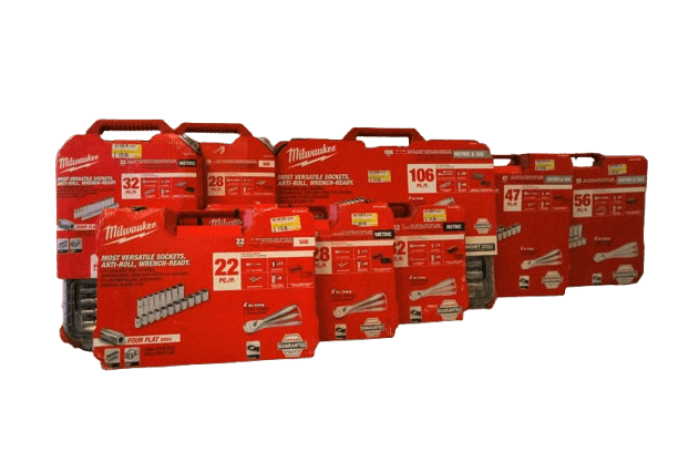 Milwaukee Wrench sets for sale at Spearfish Building Supply in Spearfish, SD.